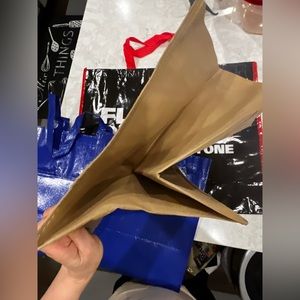 10 X random Large grocery shopping bags / shopping totes REUSABLE eco friendly